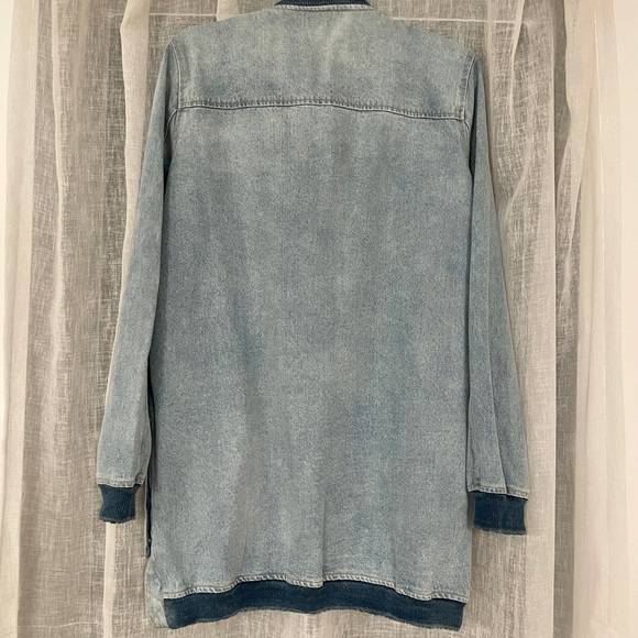 Zara Oversized Denim Bomber - Picture 5 of 9